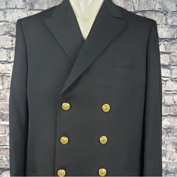 Vintage United States Naval Dress Uniform Jacket Oak Leaf Cluster Sleeve 39R - Picture 1 of 8